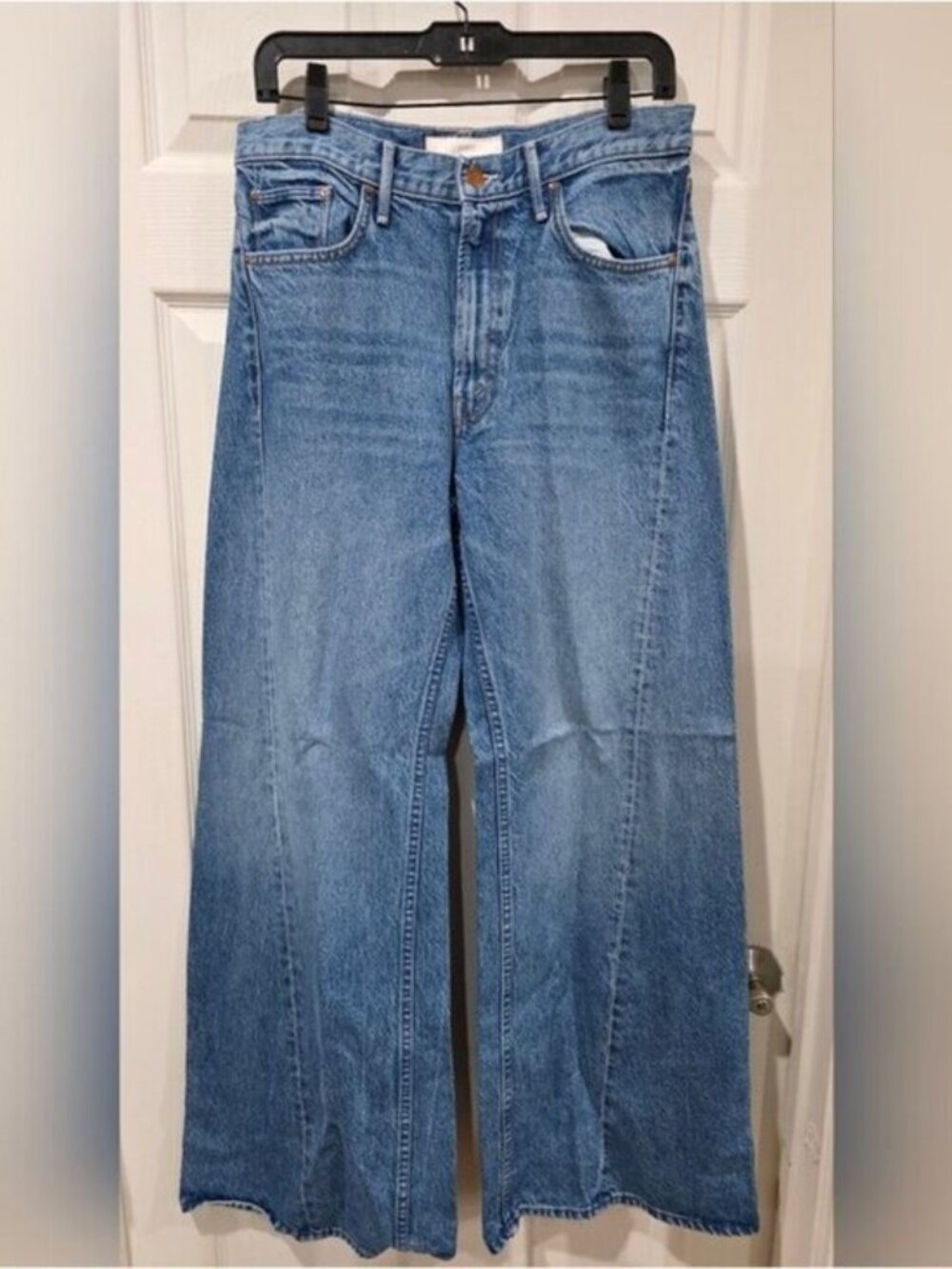 New! MOTHER The Lemon Twist High-Rise Flare Jeans - Picture 3 of 8